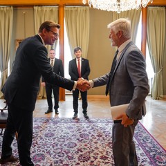Prezident republiky přijal ministra dopravy M. Kupku, Pražský hrad, 27.8.2024, foto: Tomáš Fongus
