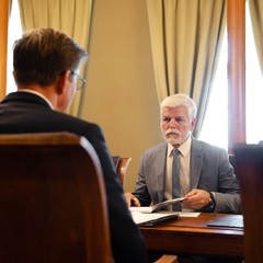 Prezident republiky přijal ministra dopravy M. Kupku, Pražský hrad, 27.8.2024, foto: Tomáš Fongus
