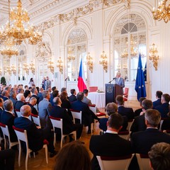 Prezident republiky přijal vedoucí zastupitelských úřadů ČR v zahraničí, Pražský hrad, 27.8.2024, foto: Tomáš Fongus