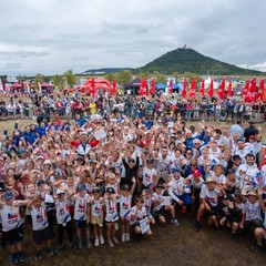 Prezident republiky a paní Eva Pavlová navštívili olympijský festival v Mostě, jezero Most, 2.8.2024, foto: Tomáš Fongus