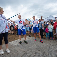 Prezident republiky a paní Eva Pavlová navštívili olympijský festival v Mostě, jezero Most, 2.8.2024, foto: Tomáš Fongus