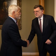 Prezident republiky přijal ministra financí Zbyňka Stanjuru, Pražský hrad, 16.9.2024, foto: Zuzana Bönisch