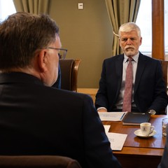 Prezident republiky přijal ministra financí Zbyňka Stanjuru, Pražský hrad, 16.9.2024, foto: Zuzana Bönisch