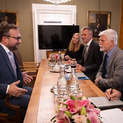 Prezident přijal předsedu KDU-ČSL Mariana Jurečku, Pražský hrad, 30.9.2024, foto: Zuzana Bönisch