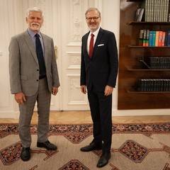 Prezident přijal předsedu vlády Petra Fialu, Pražský hrad, 30.9.2024, foto: Zuzana Bönisch