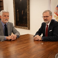 Prezident přijal předsedu vlády Petra Fialu, Pražský hrad, 30.9.2024, foto: Zuzana Bönisch