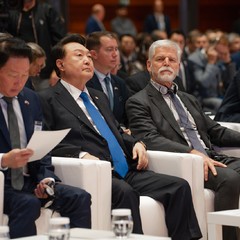 Prezident republiky vystoupil na Česko-korejském obchodním fóru, Praha, 20.9.2024, foto: Tomáš Fongus