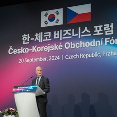 Prezident republiky vystoupil na Česko-korejském obchodním fóru, Praha, 20.9.2024, foto: Tomáš Fongus