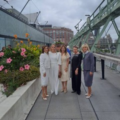 Návštěva USA, oběd pořádaný paní Jill Biden, Pier 57, New York, 25.9.2024, foto: archiv KPD