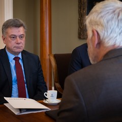 Přijetí ministra spravedlnosti Pavla Blažka, Pražský hrad, 1.10.2024, foto: Zuzana Bönisch