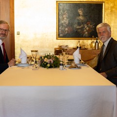 Přijetí předsedy vlády Petra Fialy, Pražský hrad, 1.10.2024, foto: Zuzana Bönisch