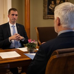 Prezident republiky se sešel s navrženými kandidáty na dva ministerské posty, Pražský hrad, 7.10.2024, foto: Zuzana Bönisch