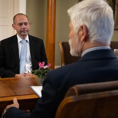Prezident republiky se sešel s navrženými kandidáty na dva ministerské posty, Pražský hrad, 7.10.2024, foto: Zuzana Bönisch