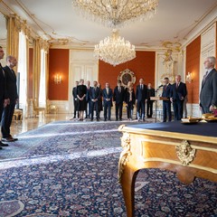 Prezident republiky jmenoval dva nové ministry vlády, Pražský hrad, 8.10.2024, foto: Zuzana Bönisch