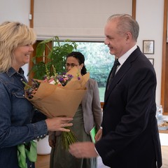 Setkání s bývalým slovenským prezidentem Andrejem Kiskou, rezidence v Královské zahradě, Pražský hrad, 23.10.2024, foto: Zuzana Bönisch