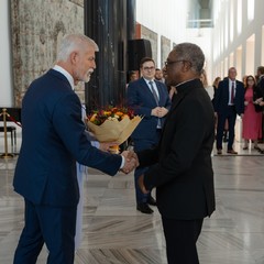 Prezident republiky a paní Eva Pavlová přijali členy diplomatického sboru, Pražský hrad, 25.10.2024, foto: Z. Bönisch a T. Fongus