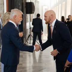 Prezident republiky a paní Eva Pavlová přijali členy diplomatického sboru, Pražský hrad, 25.10.2024, foto: Z. Bönisch a T. Fongus