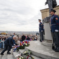 Položení věnce k pomníku T. G. Masaryka na Hradčanském náměstí, 28.10.2024, foto: Tomáš Fongus
