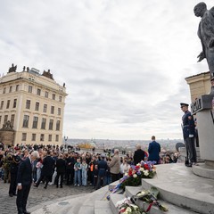 Položení věnce k pomníku T. G. Masaryka na Hradčanském náměstí, 28.10.2024, foto: Tomáš Fongus