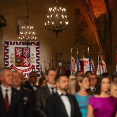 Slavnostní ceremoniál udílení státních vyznamenání ve Vladislavském sále, Pražský hrad, 28.10.2024, foto: Tomáš Fongus