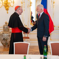 Prezident republiky přijal kardinála Pietra Paroliniho, Pražský hrad, 24.10.2024,foto Tomáš Fongus