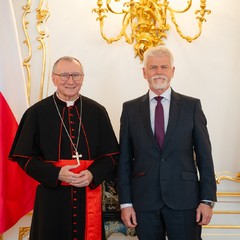 Prezident republiky přijal kardinála Pietra Paroliniho, Pražský hrad, 24.10.2024,foto Tomáš Fongus