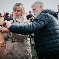 Prezident republiky a paní Eva Pavlová se zúčastnili výsadby Aleje svobody, 9.11.2024, foto: Zuzana Bönisch