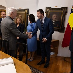 Prezident republiky a paní Eva Pavlová na návštěvě Znojma, 12.11.2024, foto: Zuzana Bönisch