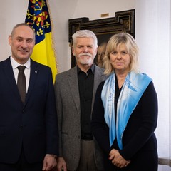 Prezident republiky a paní Eva Pavlová na návštěvě Znojma, 12.11.2024, foto: Zuzana Bönisch