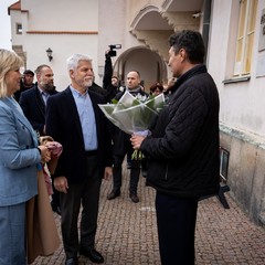 Prezident republiky a paní Eva Pavlová na návštěvě Slavonic, 13.11.2024, foto: Zuzana Bönisch