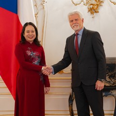 Prezident republiky přijal viceprezidentku Vietnamu