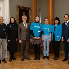 Prezident republiky přijal zástupce UNICEF a vítěze ankety Dítě Česka, Pražský hrad, 20.11.2024, foto: Tomáš Fongus