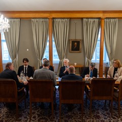 Prezident republiky přijal vedení Svazu měst a obcí, Pražský hrad, 21.11.2024,foto: Tomáš Fongus