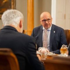 Prezident republiky přijal vedení Svazu měst a obcí, Pražský hrad, 21.11.2024,foto: Tomáš Fongus