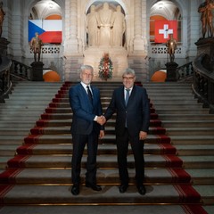 Státní návštěva prezidenta republiky a paní Evy Pavlové ve Švýcarsku, Národní rada, 6.11.2024, foto: Tomáš Fongus