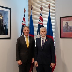 Jednání s místopředsedou vlády a ministrem obrany Australského společenství Richardem Marlesem, Canberra, 27.11.2024, foto: Tomáš Fongus