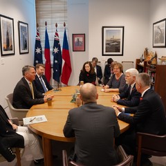 Jednání s místopředsedou vlády a ministrem obrany Australského společenství Richardem Marlesem, Canberra, 27.11.2024, foto: Tomáš Fongus