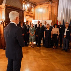 Státní návštěva prezidenta republiky a paní Evy Pavlové ve Švýcarsku, Národní rada, 6.11.2024, foto: Tomáš Fongus