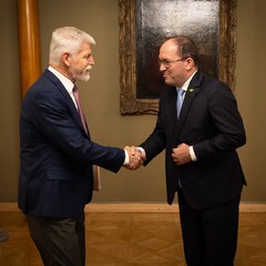 Prezident republiky přijal ministra zemědělství M. Výborného, Pražský hrad, 7.11.2024, foto Zuzana Bönisch