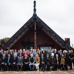 Maorský uvítací ceremoniál Powhiri, Orakei Marae, 01.12.2024, foto: Zuzana Bönisch