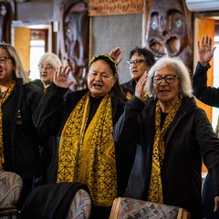 Maorský uvítací ceremoniál Powhiri, Orakei Marae, 01.12.2024, foto: Zuzana Bönisch