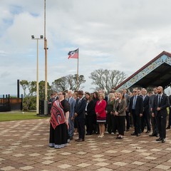 Maorský uvítací ceremoniál Powhiri, 1.12.2024, foto: Zuzana Bönisch