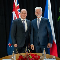 Jednání s předsedou vlády Nového Zélandu Christopherem Luxonem, Wellington, 3.12.2024, foto: Tomáš Fongus