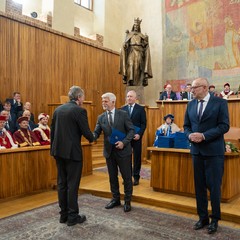 Prezident předal jmenovací dekrety profesorům VŠ, Karolinum, 10.12.2024, foto: Tomáš Fongus