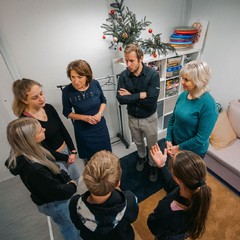 Návštěva modulární školy, 17.12.2024, foto: Martin Chromek - Město Jeseník