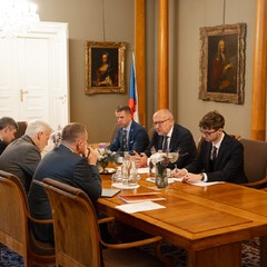 Prezident republiky přijal ministra školství Mikuláše Beka, Pražský hrad, 19.12.2024, foto: Tomáš Fongus