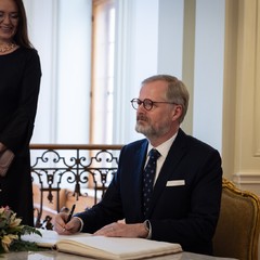 Novoroční oběd prezidenta republiky s předsedou vlády, Zámek Lány, 13.1.2024, foto: Zuzana Bönisch