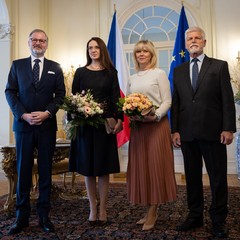 Novoroční oběd prezidenta republiky s předsedou vlády, Zámek Lány, 13.1.2024, foto: Zuzana Bönisch