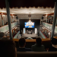 Návštěva Jihočeského kraje, debata s občany, Divadlo J. K. Tyla, Třeboň, 14.1.2025, foto: Tomáš Fongus
