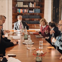 Prezident se setkal s panelem zahraničněpolitických konzultantů, Pražský hrad, 9.1.2025, foto: KPR